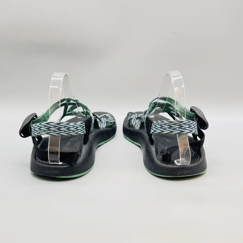 Chaco Sandals Womens 9 Green Polyester Strappy Adjustable Hiking Outdoor Shoes